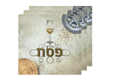 מפיות מעוטר פסח מצה יין 20 יח - צבעוני